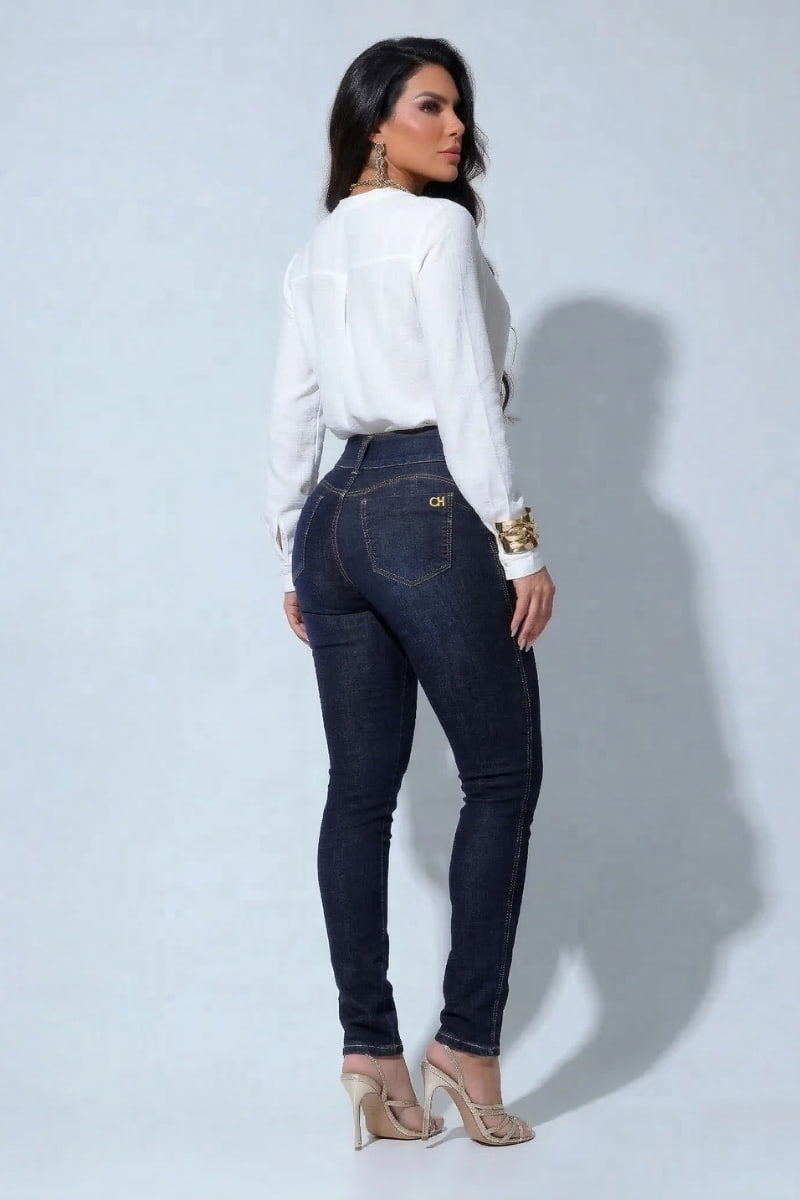 Calça Jeans Com Elastano Básica Edição Limitada JEB22