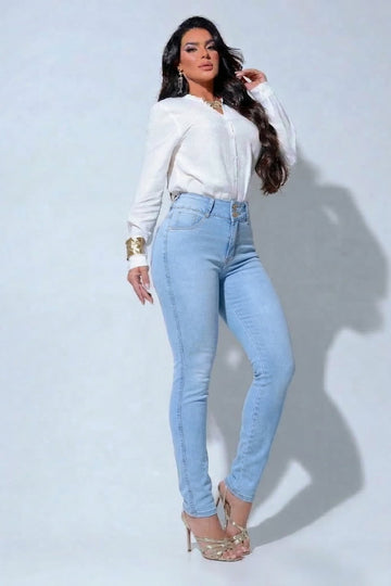 Calça Jeans Com Elastano Básica Edição Limitada JEB23