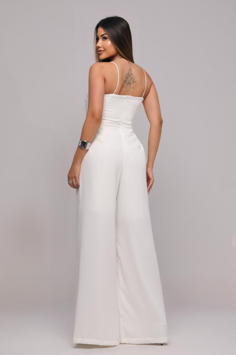 Macacão Alfaiataria Premium Branco JEB7540